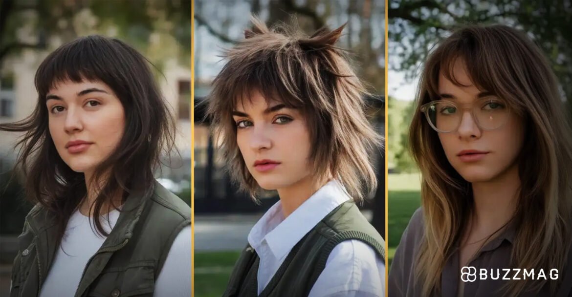 trendigen Wolf-Schnitt